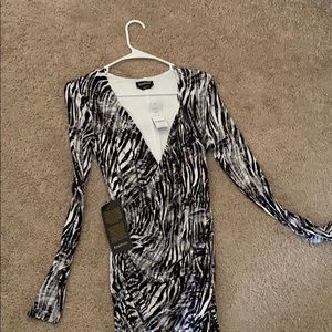 Long sleeve long dress.